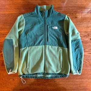 The North Face Womens Denali Green Polartec Fleece Jacket sz xl